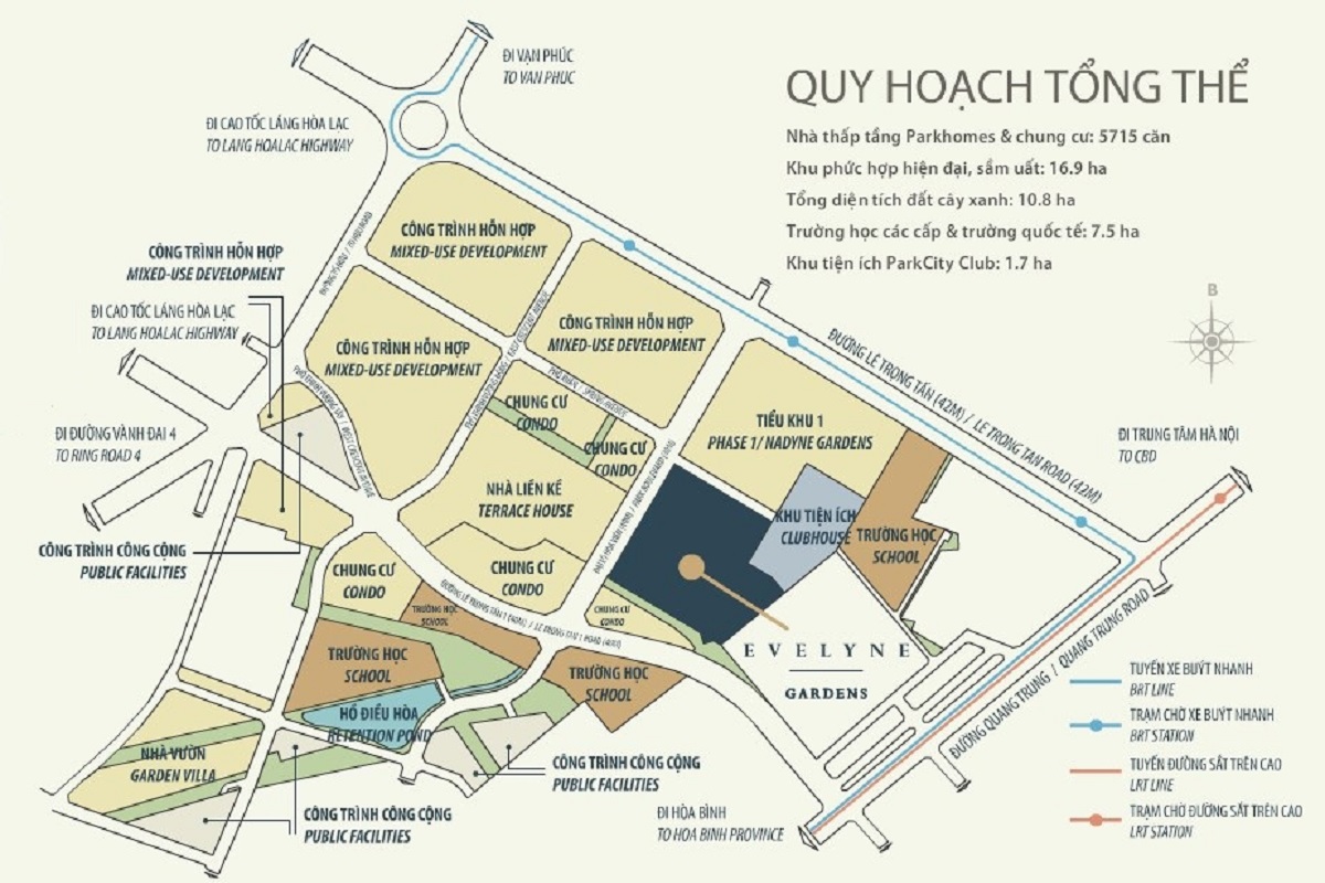 Mặt bằng quy hoạch tổng thể khu đô thị Parkcity Hanoi Mặt bằng quy hoạch tổng thể khu đô thị Parkcity Hanoi