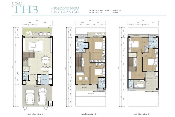 Thiết kế nhà Liền kề Th3 Nadyne khu đô thị Park City Mau-lien-ke-th3-nadyne-parkcity-ha-dong